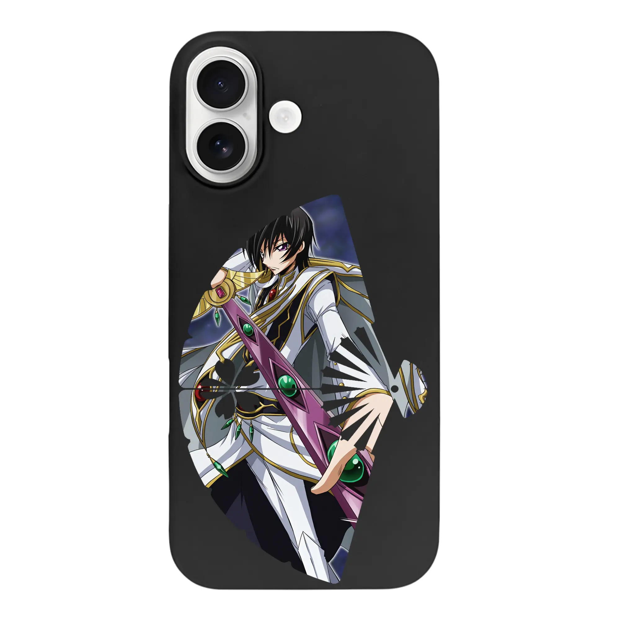 コードギアス 反逆のルルーシュ グッズ ルルーシュ・ランペルージ - iPhone 17 シリーズ シリコンケース 薄型 耐衝撃 指紋防止 ソフトタッチカバー 精密フィット 傷防止 保護ケース iPhone 17/17 Air/17 Pro/17 Pro Max 対応